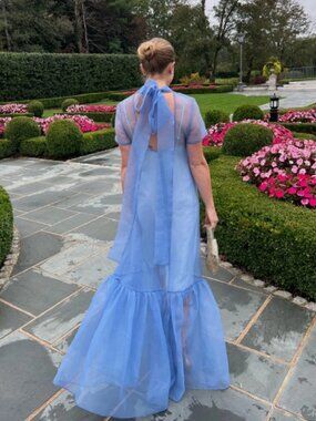 Staud Calluna Floral Organza Maxi Dress